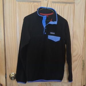 Patagonia Black/Purple Synchilla Snap-T Fleece Pullover